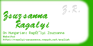 zsuzsanna ragalyi business card